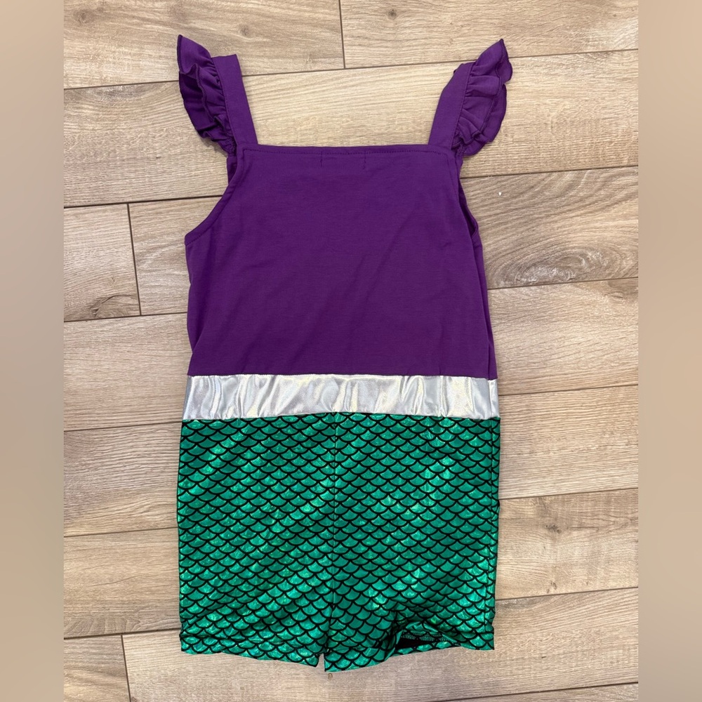 Little Mermaid/Ariel Inspired Romper Size 9/10 - Picture 3 of 3